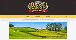 Desktop Screenshot of miracleranchequipment.com